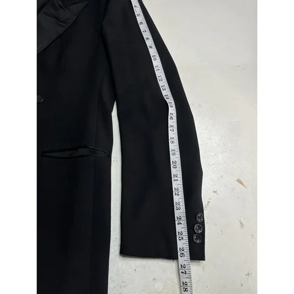 Vtg Hugo Boss Double Breasted Tuxedo Men 42R 34x33.5 Cerruti 1881 Italian Fabric - Picture 13 of 16